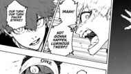 Kurona and Raichi are trying to pin down Onazi (Image Source: K Manga)